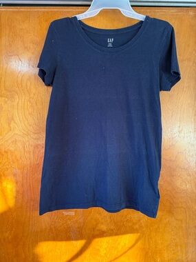 GAP Black Short-Sleeve Crew Tee medium m tall